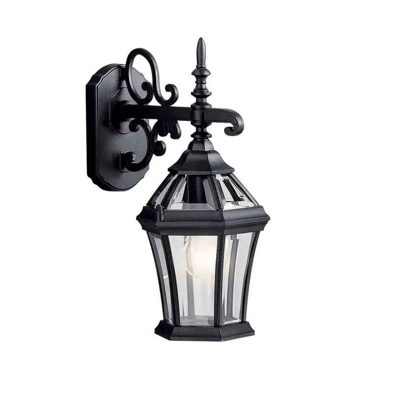 Kichler 9789BK Townhouse 1 Light Outdoor Wall Light 100 W