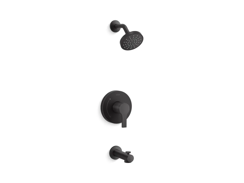 Kohler TS35322-4G-BL Elate Tub and Shower Trim Package with 1.75 GPM Single Function Shower Head