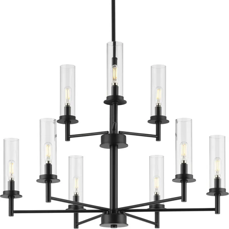 Progress Lighting P400252-031 Kellwyn 9 Light 28 inch Chandelier