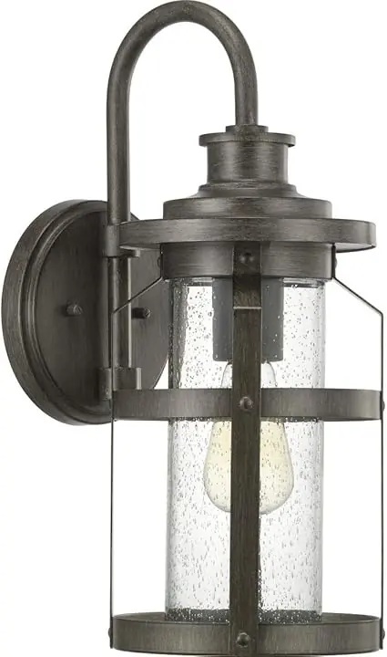 Progress Lighting P560095-103 Haslett Collection One-Light Medium Wall Lantern 100 Watts