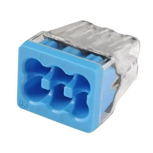 Ideal 30-1088J Push-In Connector 20 to 12 AWG, 18 to 12 AWG, 18 to 14 AWG Wire Solid/Stranded/Tin-Bonded Wire
