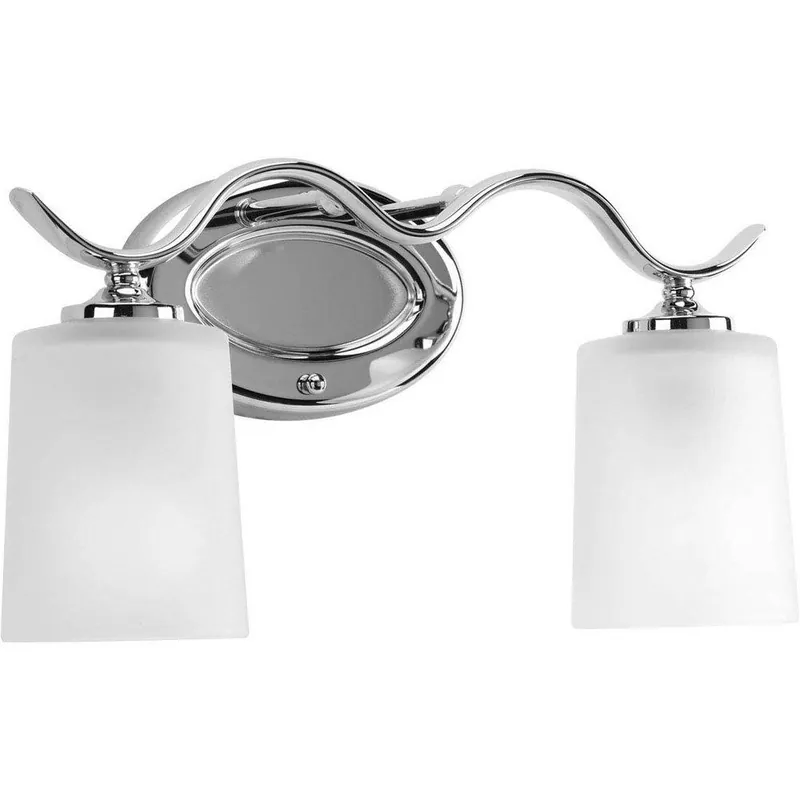 Progress Lighting P2019-15 Inspire 2 Light 100W Vanity Light Fixture Polished Chrome