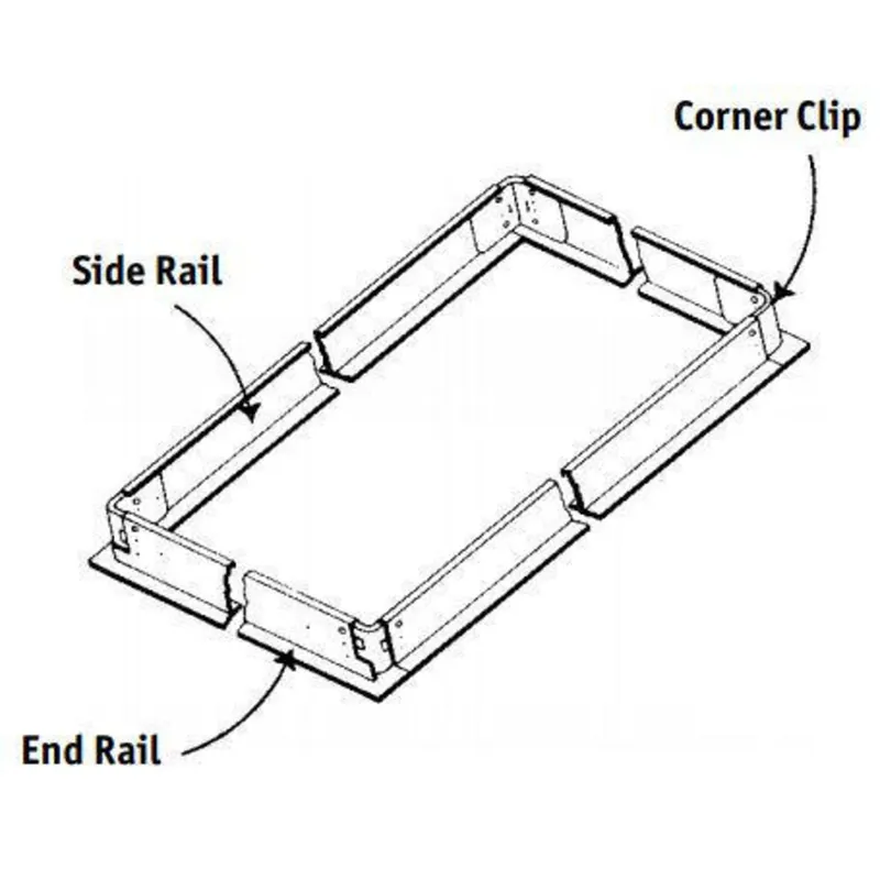 Atlas FK14 Flange Kit For Use With Led Low-Profile Recessed Troffer