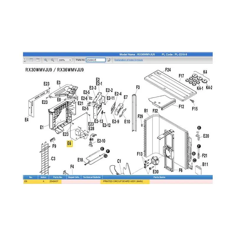 Daikin 2549437 Printed Circuit Board Assy.