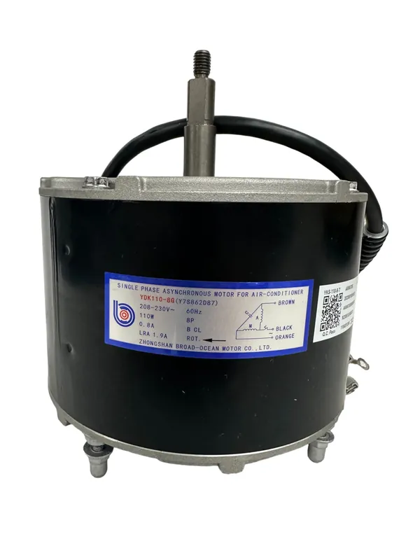 Oxbox MOT14554 Motor, Fan, 1/6 HP, 208-230V, 60 HZ, Deep Groove Ball Bearing