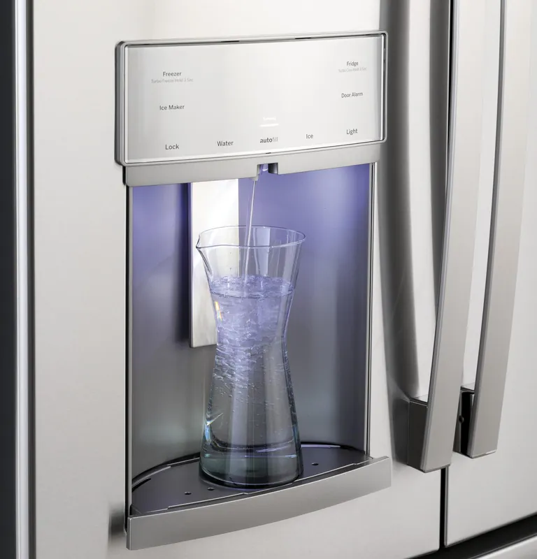 Ge Appliances PYE22KYNFS Profile Energy Star 22.1 Cu. Ft. Counter-Depth French-Door Refrigerator