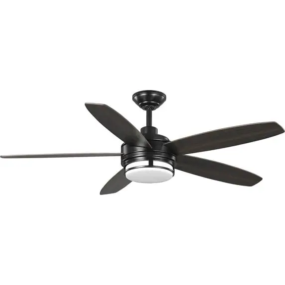 Progress Lighting P250036-031-30 Albin 1 Light Ceiling Fan 54 inches