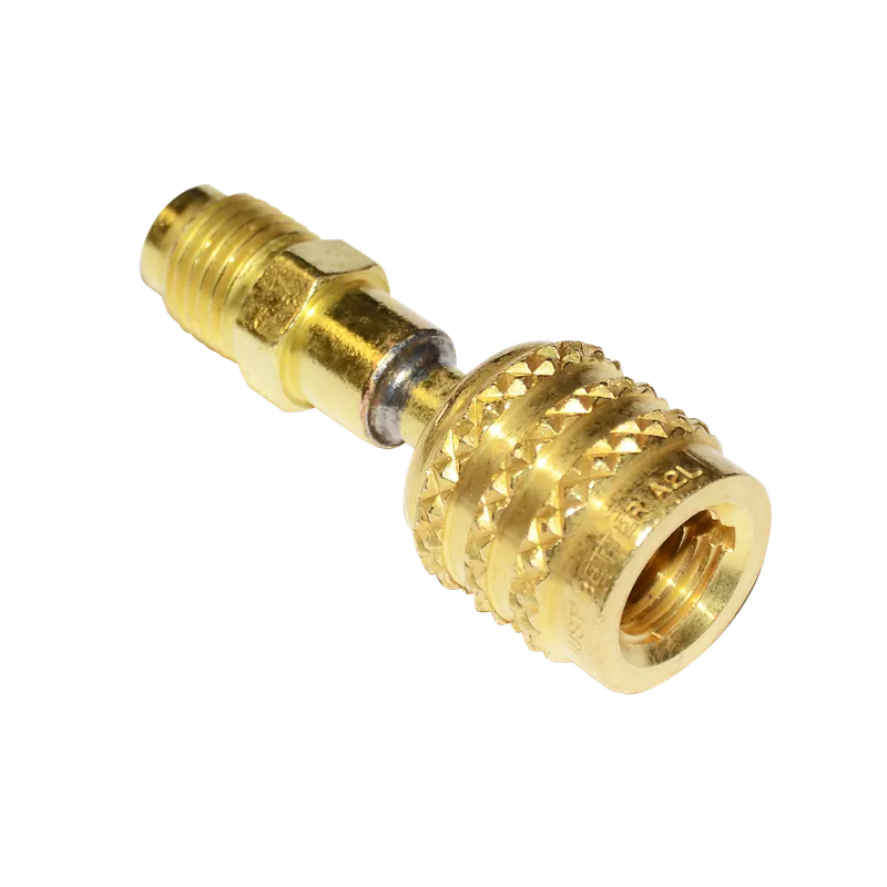 Jb Industries QC-A2L-LH Reverse Thread Adapter 1/4 inches Female SAE Left-Handed x 1/4 inches Male Flare (A2L Compatible)