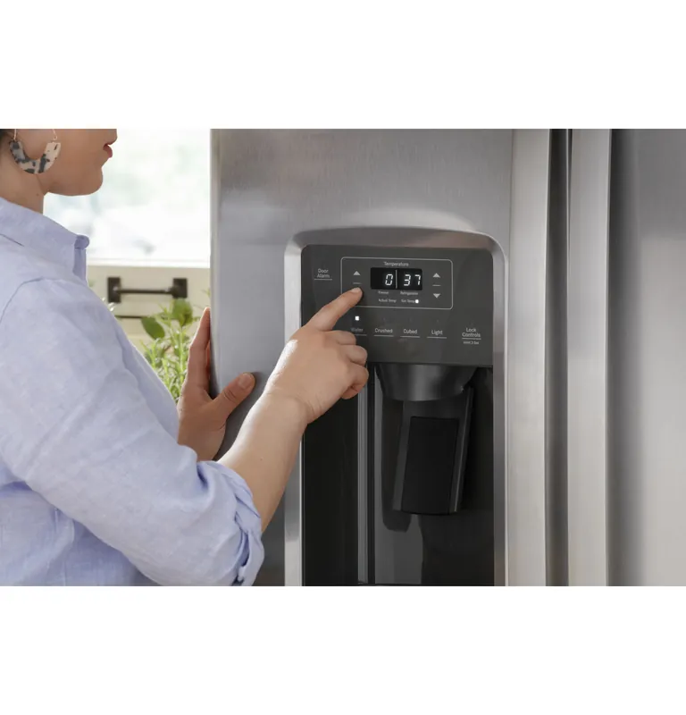 Ge Appliances GSE25GYPFS ENERGY STAR 25.3 Cu. Ft. Side-By-Side Refrigerator