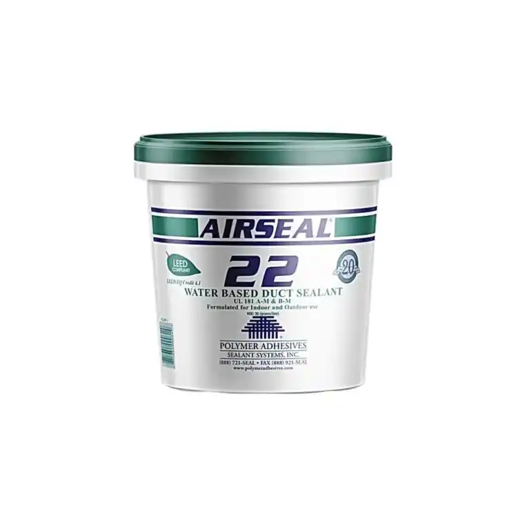 Polymer AS22-1 White HVAC Duct Sealant 1 gal Pail