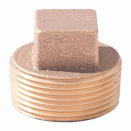 Merit Brass NL117-08 Square Head Pipe Plug 1/2 in Nominal