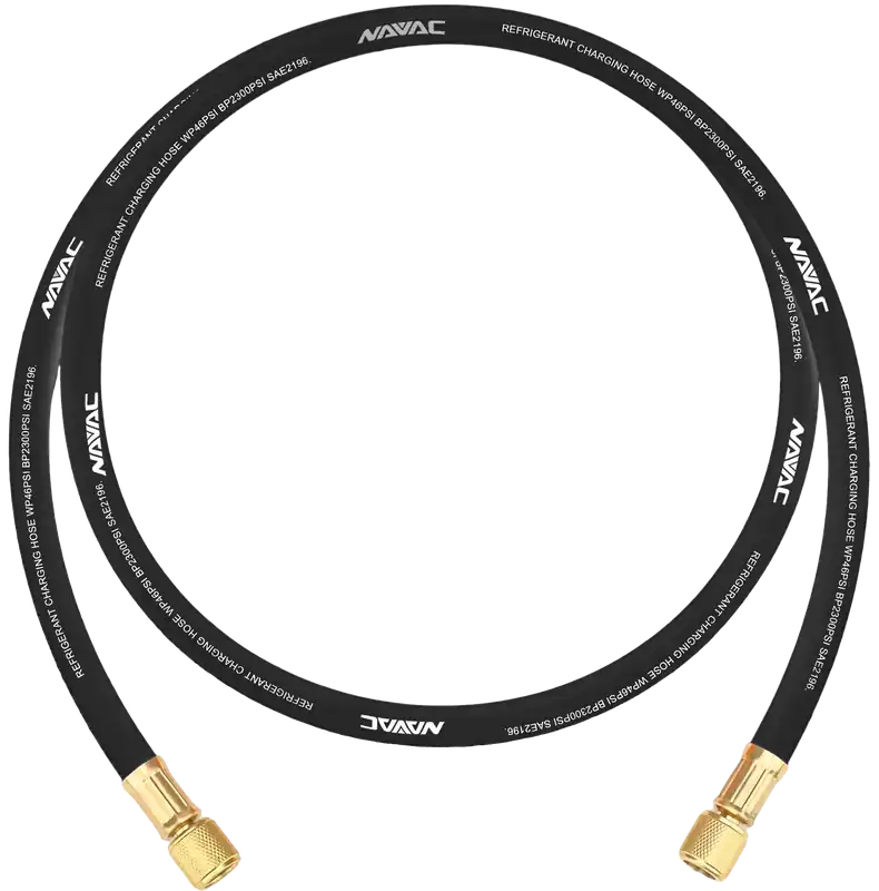 Navac NH38BB Big Boy 3/8 inches Diameter Refrigerant Evacuation Hose 3/8 inches to 3/8 inches Fittings