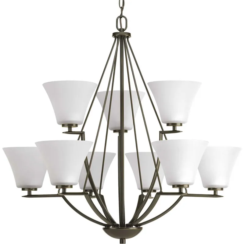 Progress Lighting P4625-20W Bravo 32 in. 100W 9-Light Chandelier