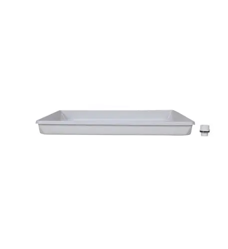 Ips Corporation 83200 wmp1 Plastic Washing Machine Pans Undrilled 27X29 Id/27-1/2X29-1/2 Top Od W/1X1-1/2 Pvc Drain