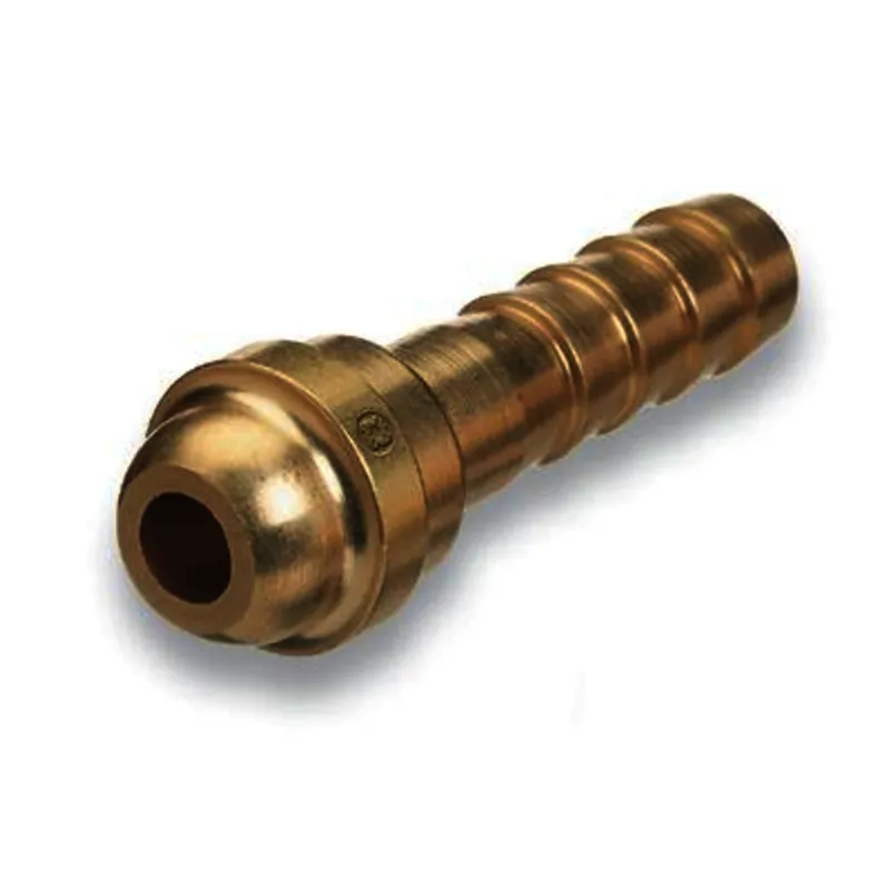 Radnor 64003905 18 Brass Fuel Gas/Oxygen Hose Nipple 1-15/32 inches Long - 3/16 inches ID