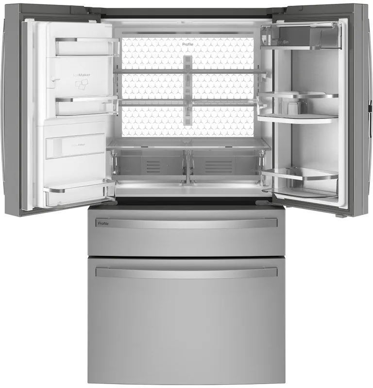 Ge Appliances PVD28BYNFS Profile ENERGY STAR 27.9 Cu. Ft. Smart Fingerprint Resistant 4-Door French-Door Refrigerator with Door In Door