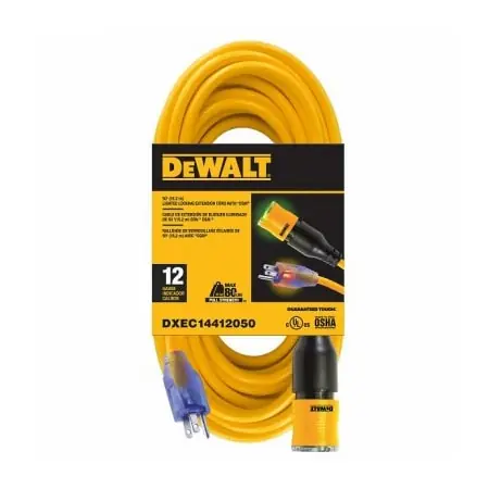Century Wire & Cable DXEC14412050 50 feet and 123 Lock Ext Cord