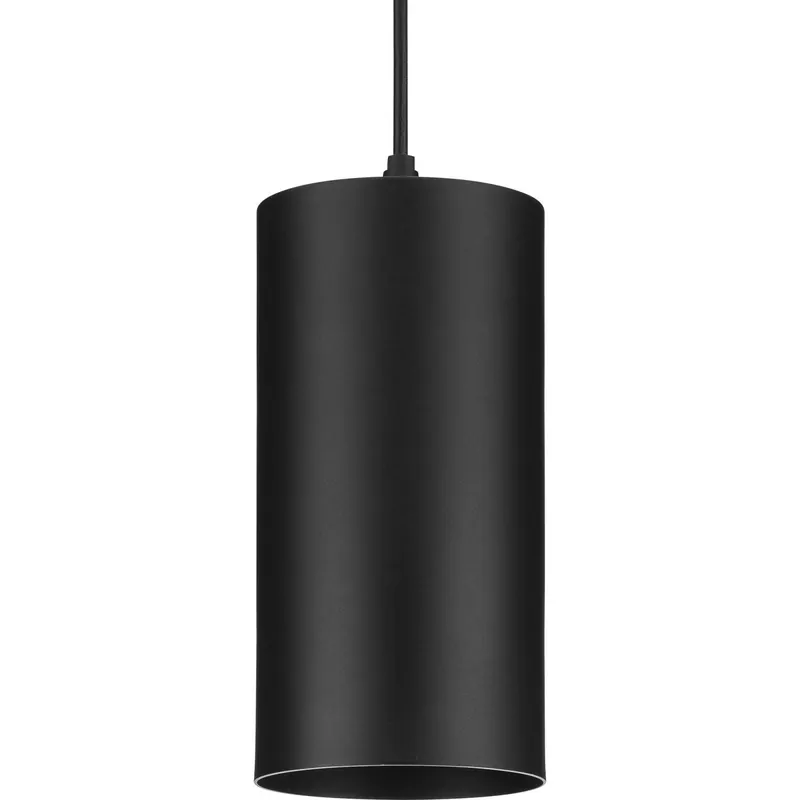 Progress Lighting P550100-031-30 6 inches LED Outdoor Aluminum Cylinder Cord-Mount Hanging Light