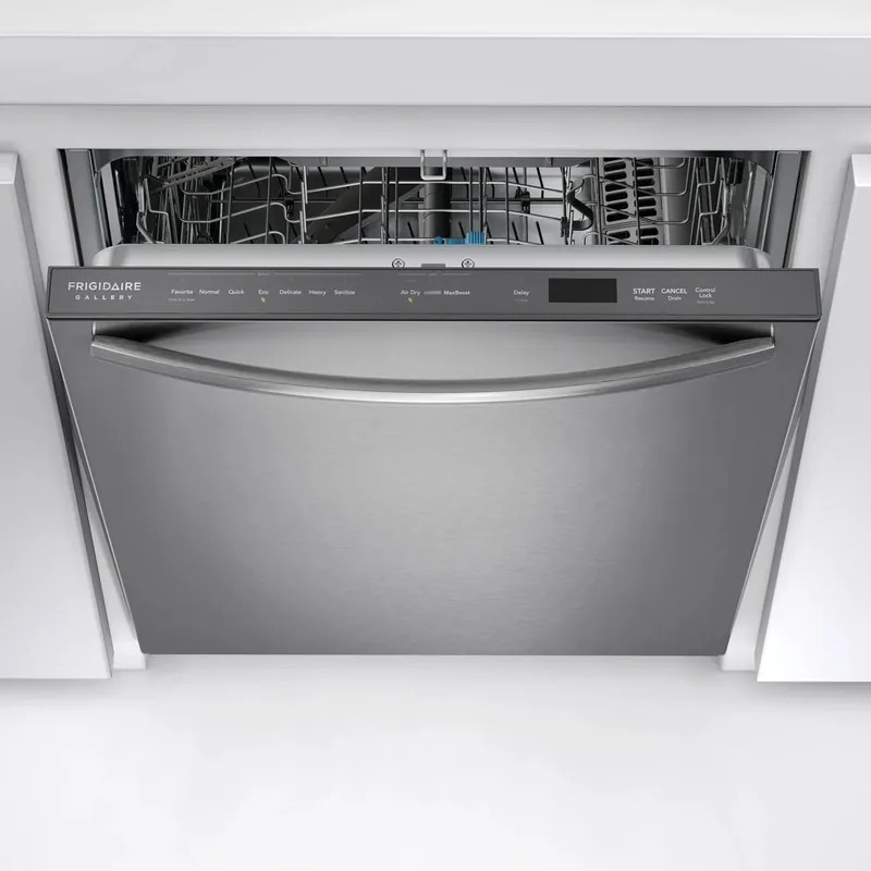 Frigidaire GDSH4715AF Gallery Stainless Steel Tub 24-in Built-in Dishwasher With Third Rack, CleanBoost, 47-Decibel