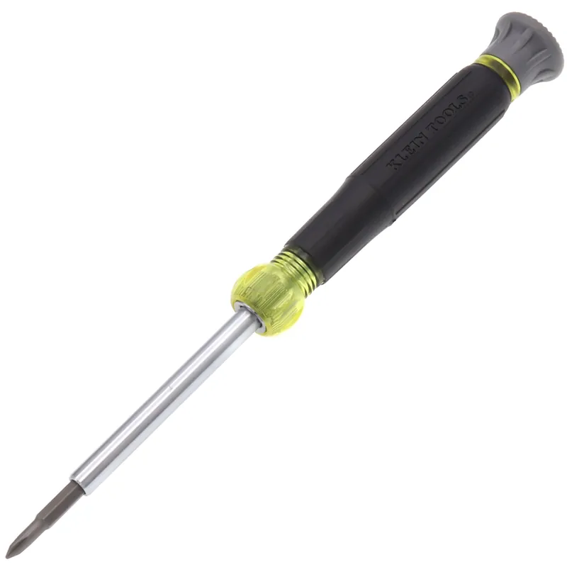 Klein Tools 32581 Multi-Bit Electronics Screwdriver, 4-in-1, Phillips, Slotted Bits