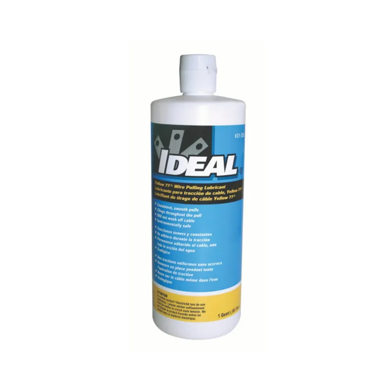Ideal 31-358 Yellow 77 Wire Pulling Paste Lubricant 1 Quart Squeeze Bottle
