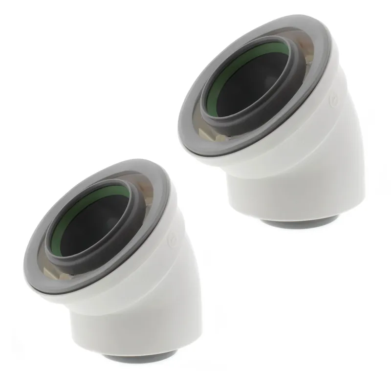 Rinnai 229208 2/4 inches Condensing 45-degree Elbow (2 Pack) (PPtl)