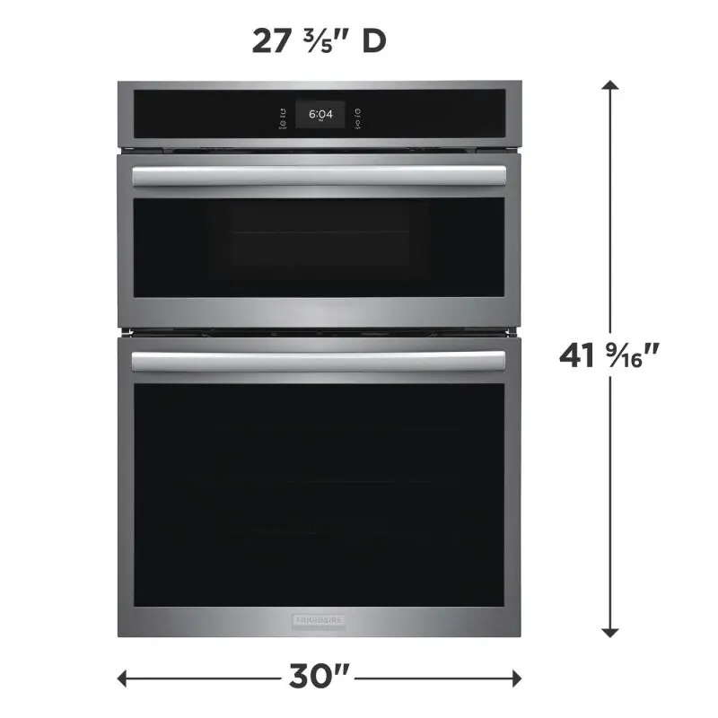 Frigidaire GCWM3067AF Gallery 30 inches Electric Wall Oven and Microwave Combination