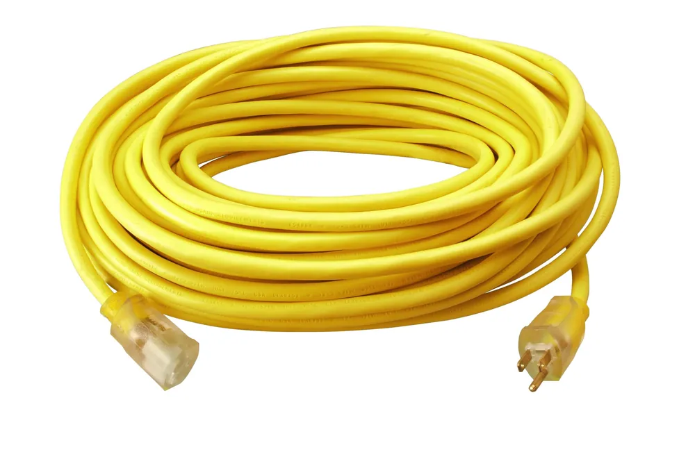 Encore Wire 03398.61.05 Carol Lifetime Plus Super Flex Type SJTW Lighted Grounded Extension Cord 300 VAC, 15 A, 1875 W, 50 ft L