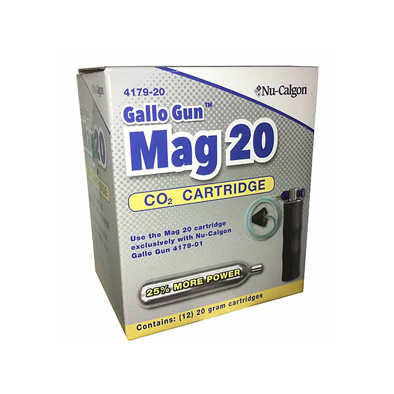 Nu-Calgon 4179-20 Mag, 20 G, CO2 Cartridge
