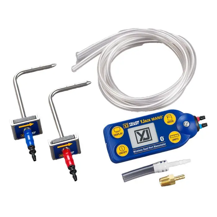Yellow Jacket 67068 yjack mano® wireless dual port manometer