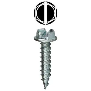 Lh Dottie SP834TP1K #8 x 3/4 feet' Slotted Hex Washer Head Metal Piercing Screw (1000pc Tuff Pail)