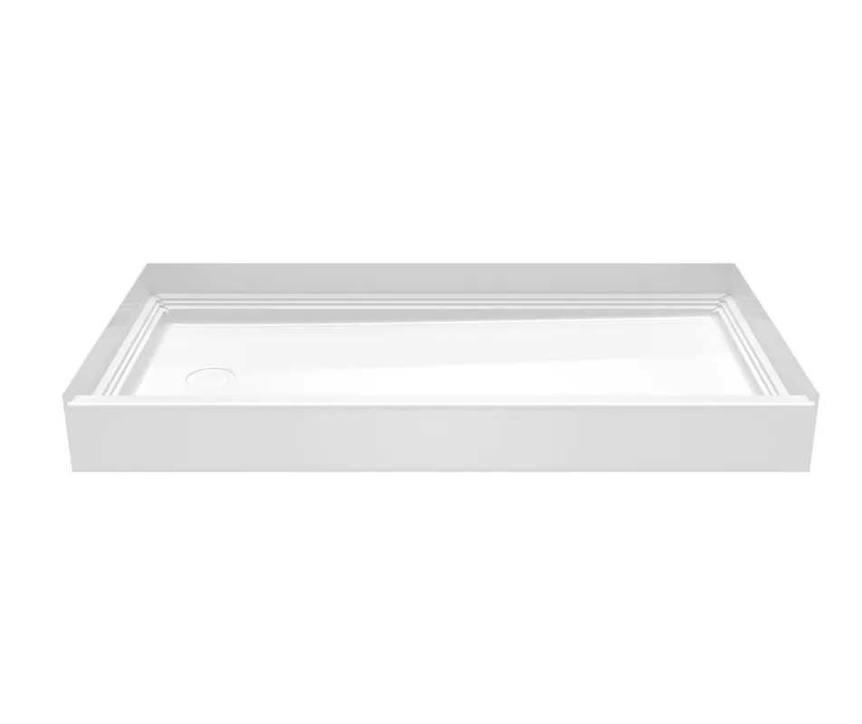 Swan VP6030CPANR Veritek Pro Shower Pan with Right Hand Drain 60 in. x 30 in. x 6 in.