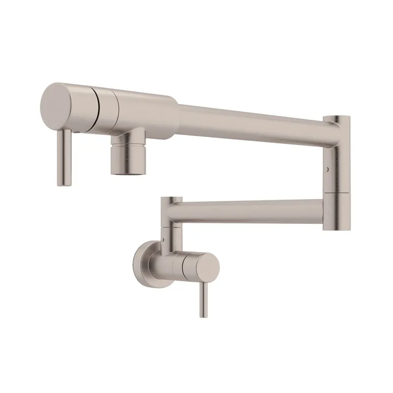 Rohl QL66L-STN-2 Modern Pot Filler Satin Nickel