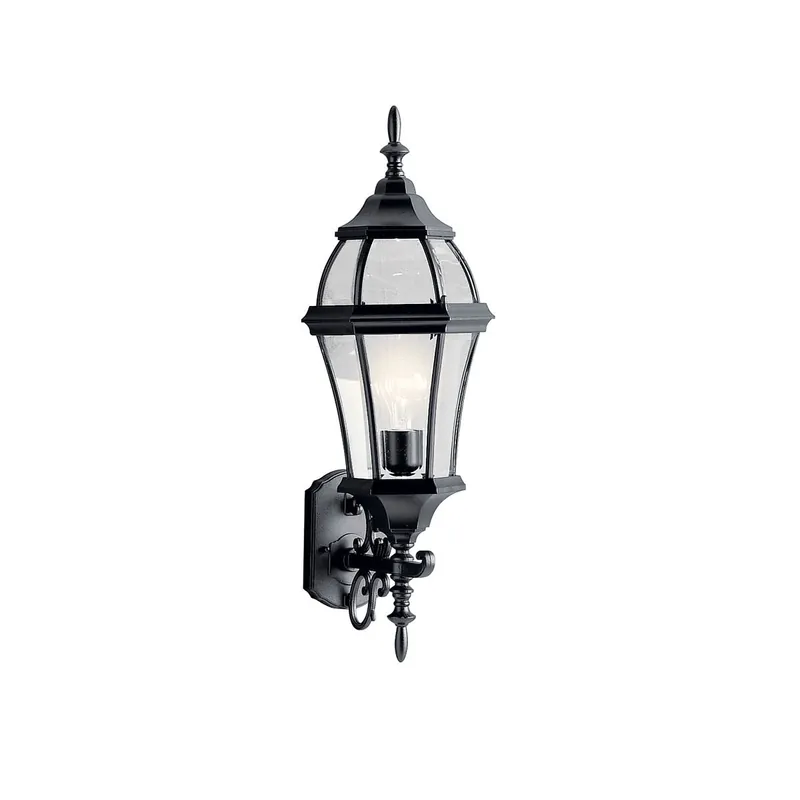 Kichler 9791BK Townhouse 1-Light Wall Lantern 100W