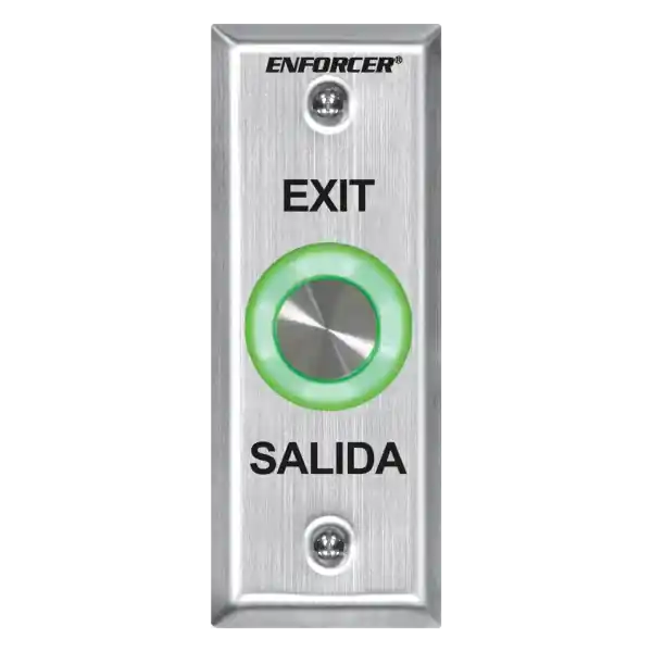 Seco-Larm SD-6176-SS1Q Outdoor Piezoelectric Request-to-Exit Pushbutton - Slimline