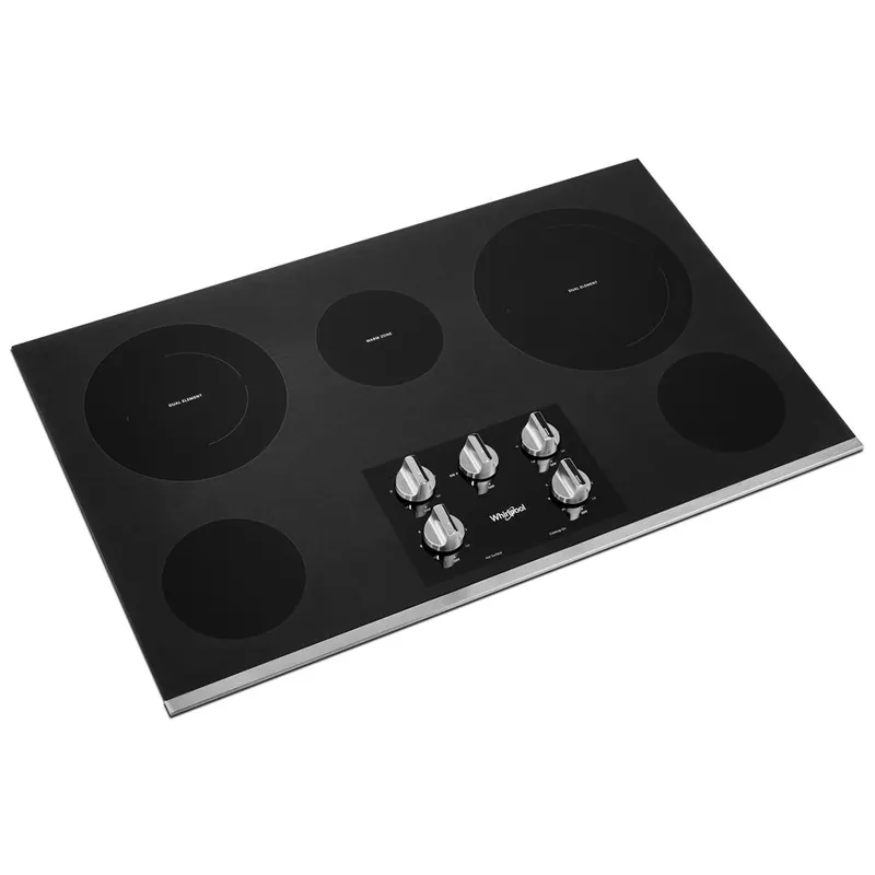 Whirlpool WCE77US6HS 5 Burner Radiant Cooktop in Heritage Stainless Steel