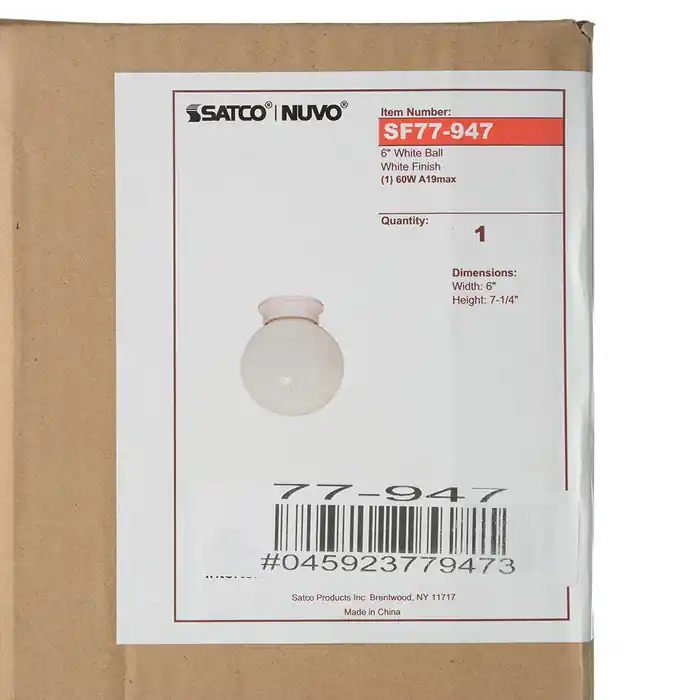 Satco 77-947 Nuvo 1-light 6-in ceiling fixture
