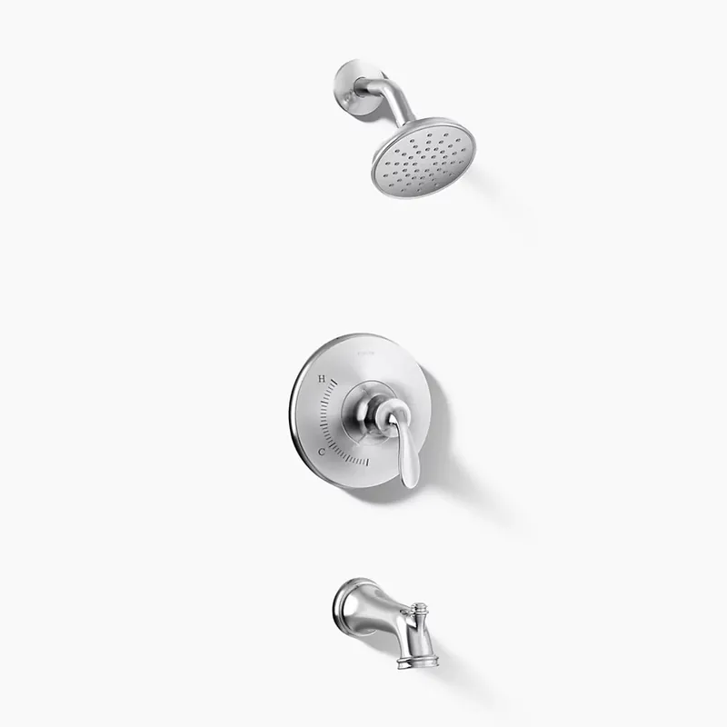 Kohler TS27381-4G-CP Bellera Rite-Temp Pressure-balancing Bath and Shower Faucet Trim Set 1.75 GPM