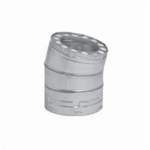 Metal-Fab 8TGGA15 Temp/Guard Duct Elbow, 8 in, 15 deg, Galvanized