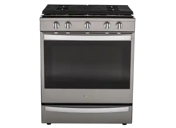 Whirlpool WEG750H0HZ 29-7/8 in. Gas 5-Burner Simmer Slide-in Range