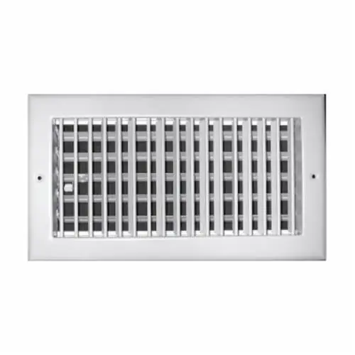 Rectorseal 210VM24X06 24 inches x 6 inches SGL Deflection VERT FR Blades Multi-SHTR DMPR Steel Ceiling/Sidewall Register