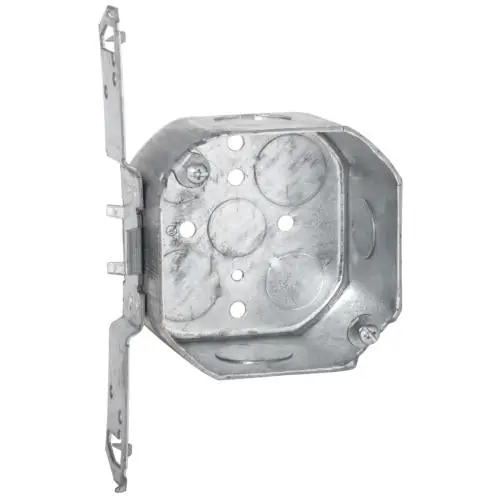 Hubbell Electric 167TS Raco Octagon Box, Steel, 21.5 cu-in, 8 Knockouts