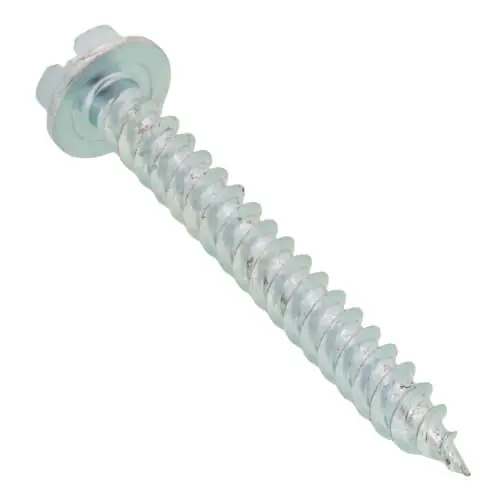Lh Dottie SPT8112 #8 x 1-1/2 inches Slotted Hex Washer Head Metal Piercing Screw Tuff Pack (Pack of 300)