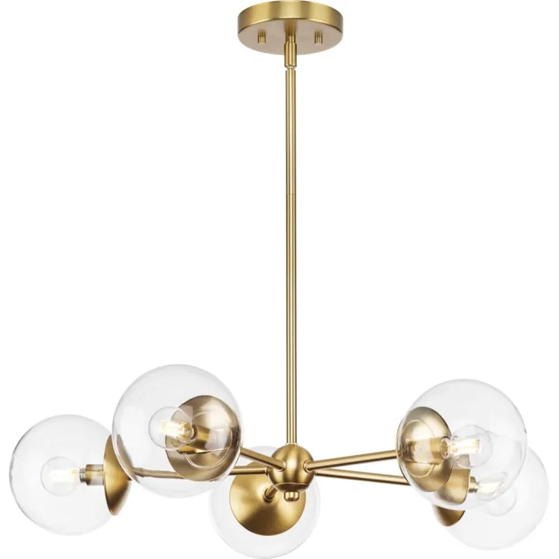 Progress Lighting P400325-109 Atwell 5 Light 28 inches Wide Chandelier
