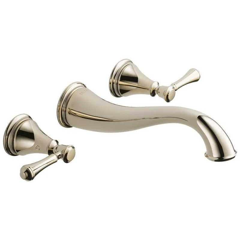 Delta Faucet T3597LF-PNWL Cassidy Two Handle Wall Mount Lavatory Faucet