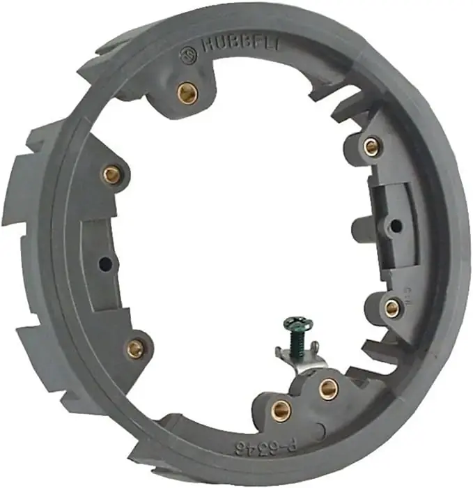 Hubbell Electric 6244 Raco 1-Piece Non-Metallic Round Adapter Ring