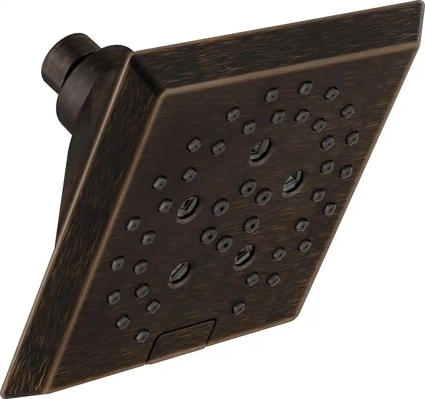 Delta Faucet 52664-RB 5-Setting Angular Modern Raincan Shower Head 1.75 GPM