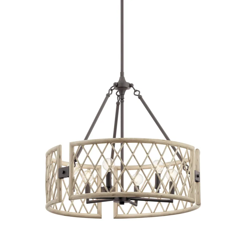 Kichler 52077WWW Oana Six Light Chandelier