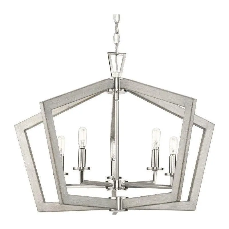 Progress Lighting P400301-009 Galloway Chandelier 5-Light 300 Total Watts
