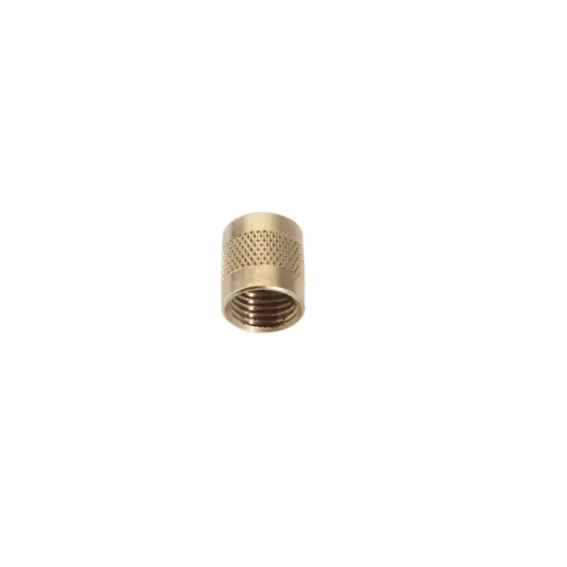 Malco CD2245/6 C&D 1/4 flare cap, round brass w/ neoprene o-ring seal (6PK)